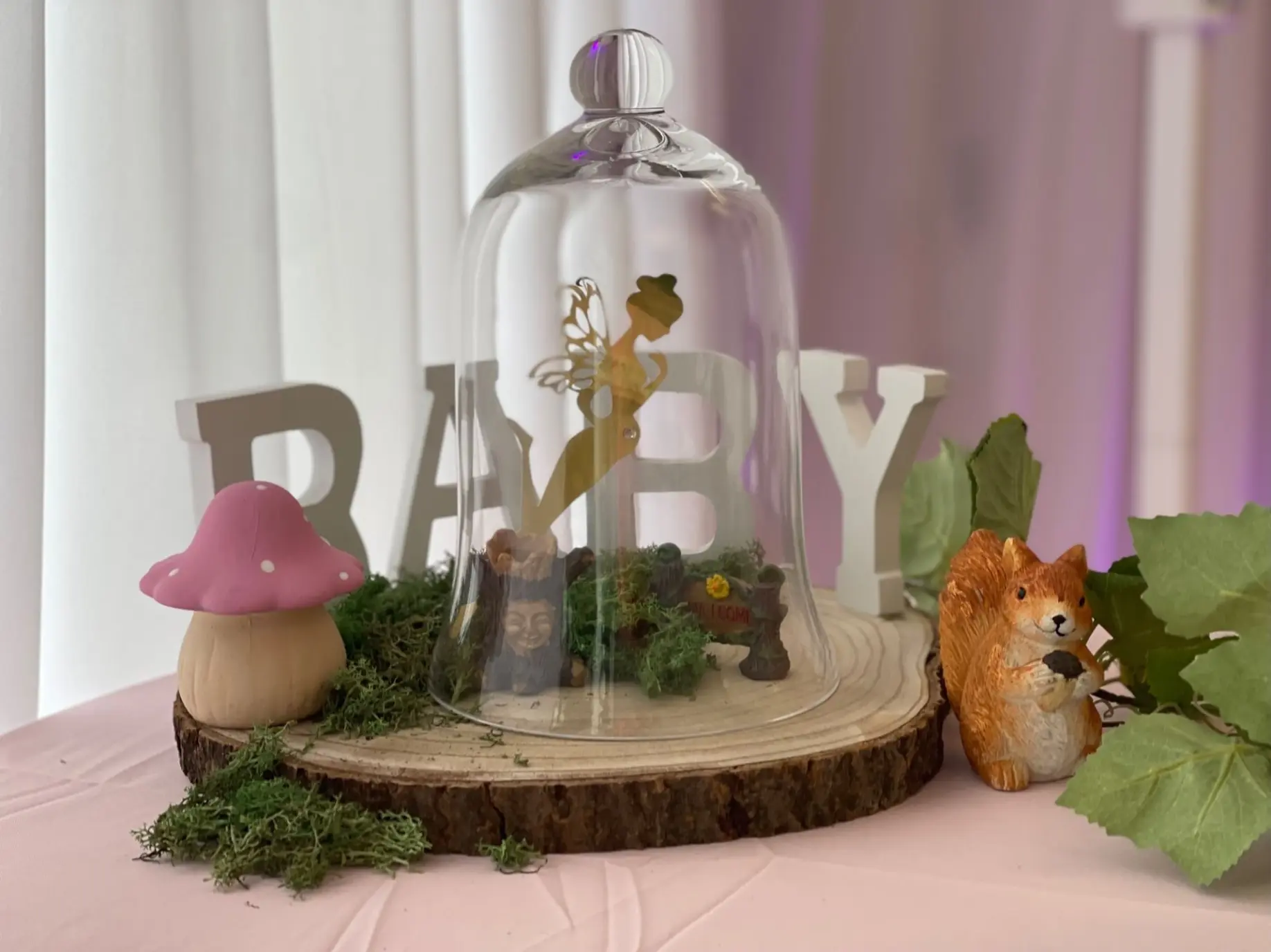 Fairy Baby Shower Entrance Table Decor