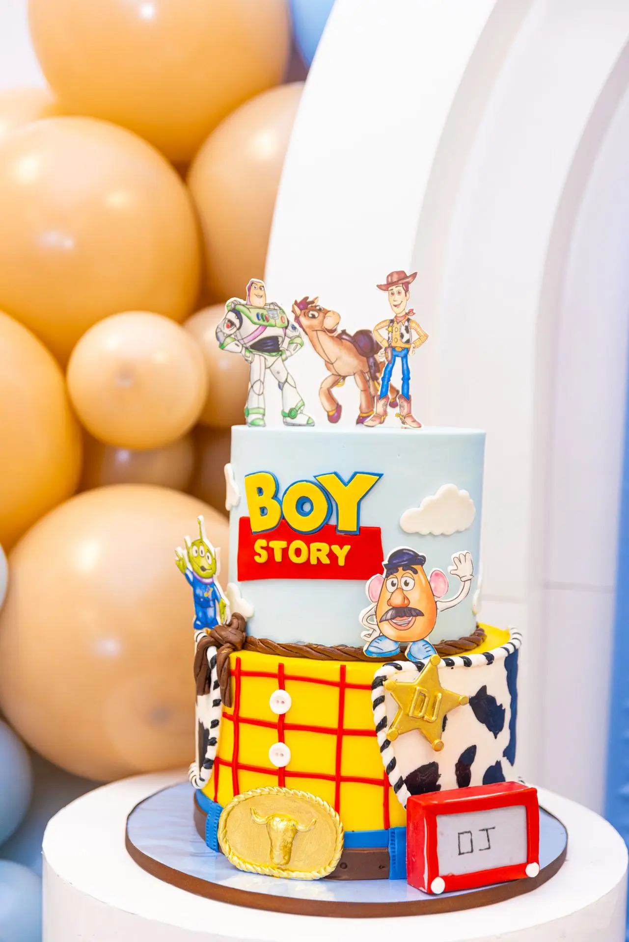 Its a boy story themed cake. Toy Story Baby Shower