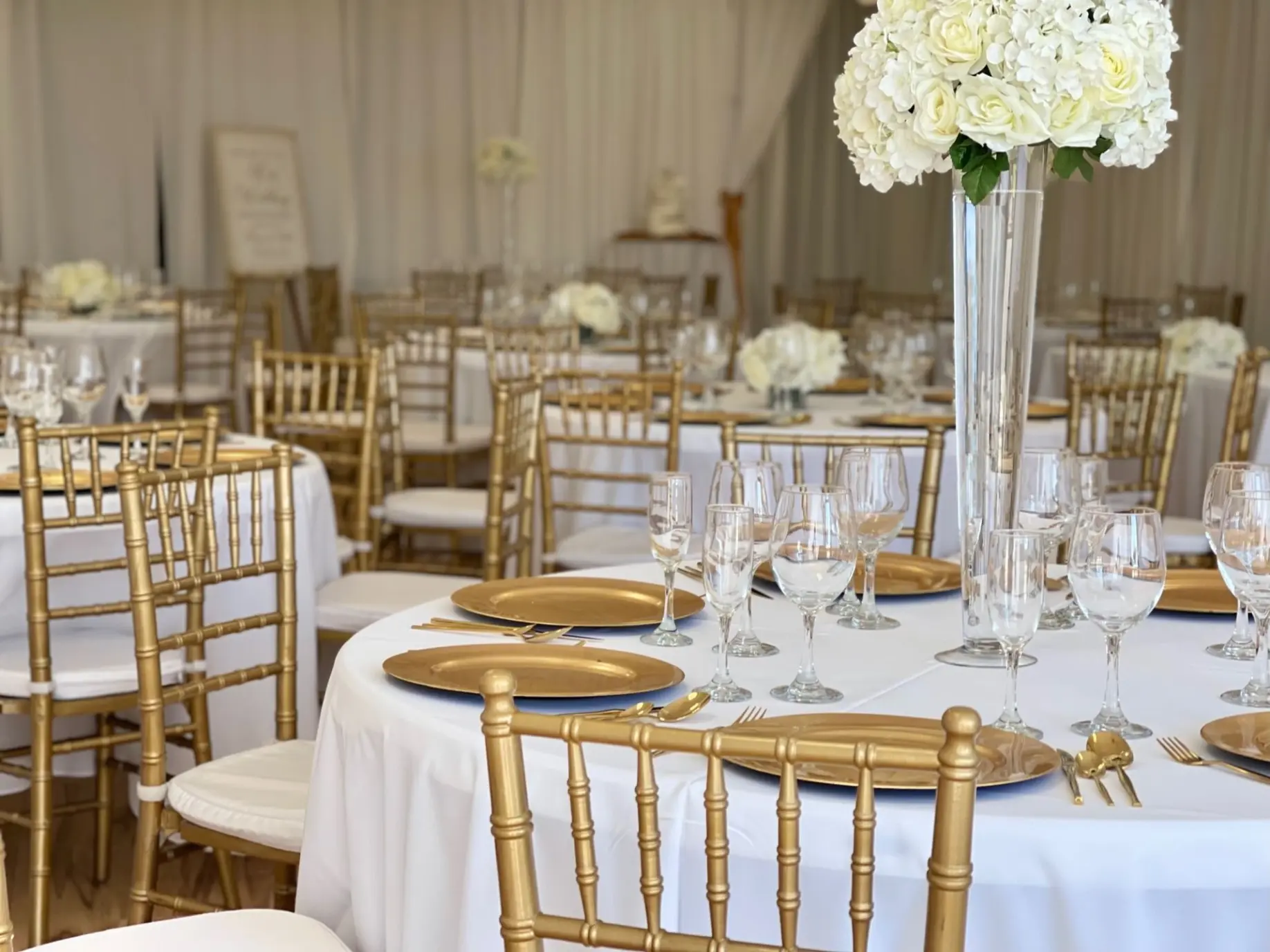 Gold and White Anniversary Party