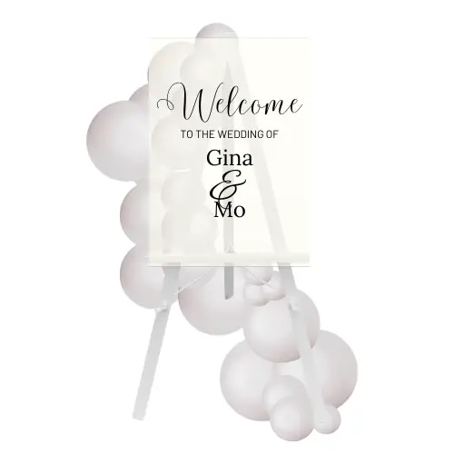 Balloon-Welcome Sign with Balloons